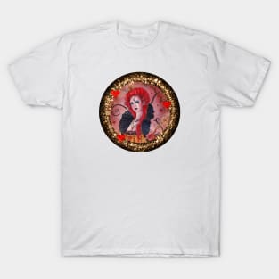 Queen of hearts designed by Renee Lavoie T-Shirt